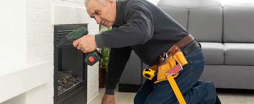 New Indoor Fireplace Installation in East Patchogue, New York
