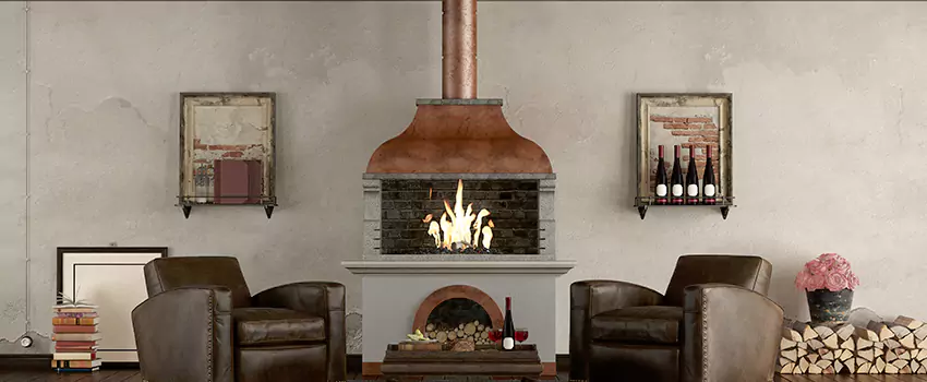 Thelin Hearth Products Providence Pellet Insert Fireplace Installation in East Patchogue, NY