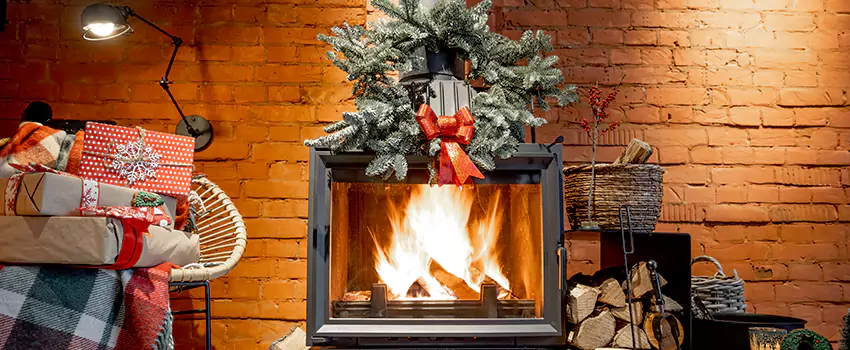 Travis Industries Linear Gas Fireplace Installation in East Patchogue, New York