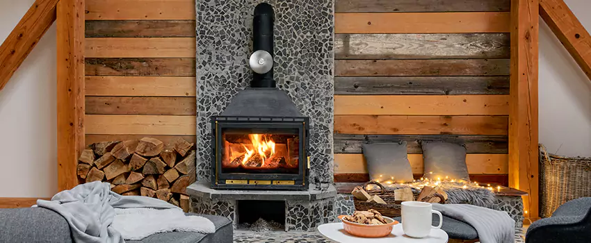 Thelin Hearth Products Direct Vent Gas Stove Fireplace Inspection in East Patchogue, New York